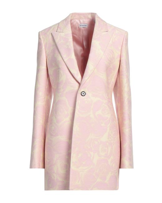 Burberry Pink Light Blazer Virgin Wool, Silk