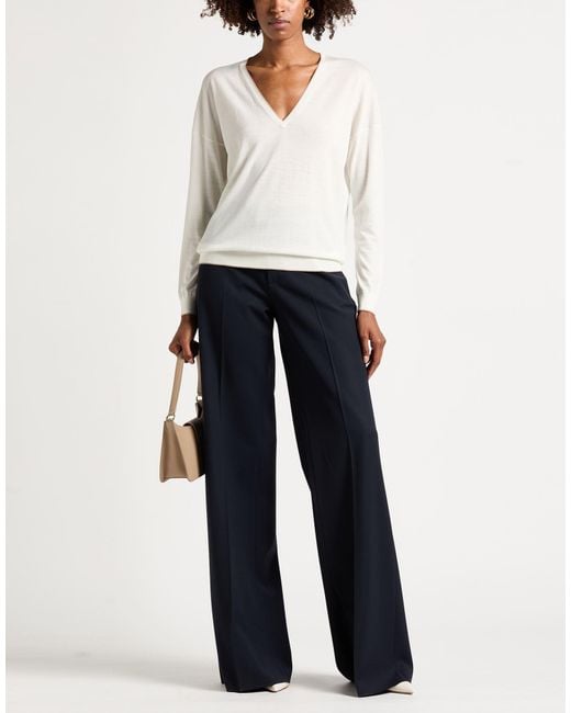 Eleventy White Jumper