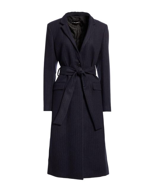 Karl Lagerfeld Blue Midnight Coat Recycled Wool, Polyamide