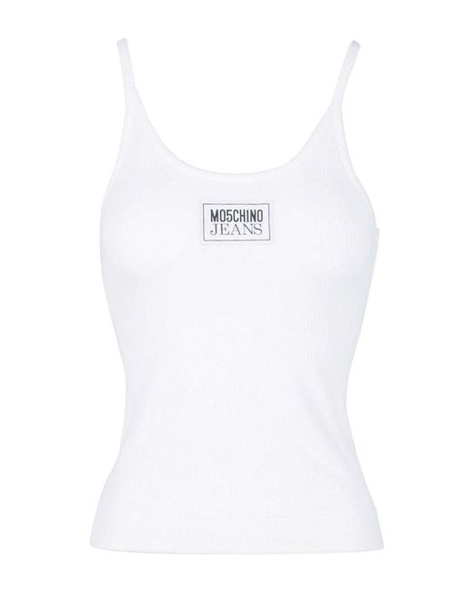 Top Moschino Jeans en coloris White