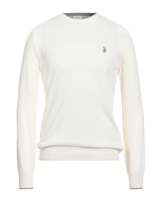 Pullover U.S. POLO ASSN. de hombre de color White