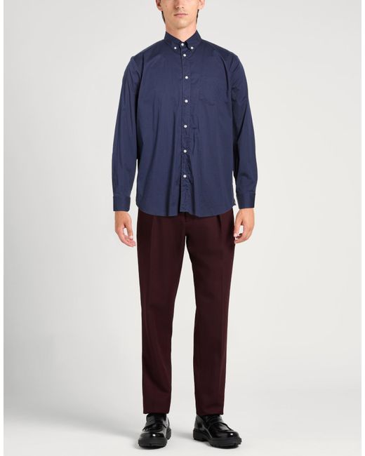 Manuel Ritz Blue Shirt Cotton, Elastane for men