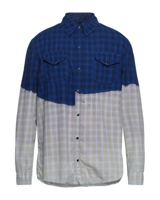 B-used Blue Shirt Cotton for men