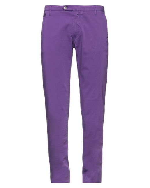 Jacob Coh?n Purple Pants Cotton, Elastane for men