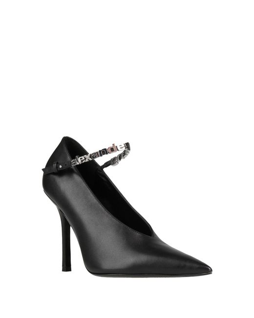 Alexander Wang Black Delphine 105Mm Logo Lettering Pumps