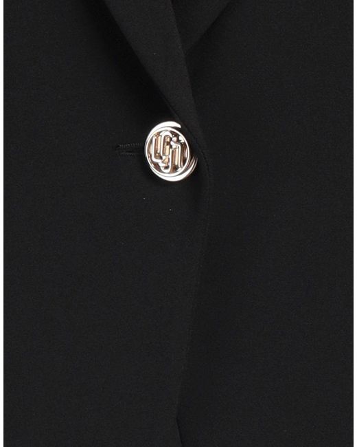 Liu Jo Black Blazer Polyester, Elastane