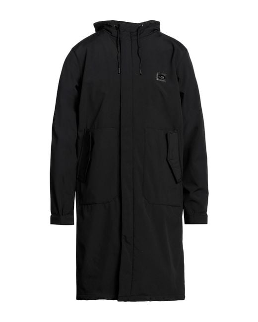 Roberto Cavalli Black Overcoat & Trench Coat for men