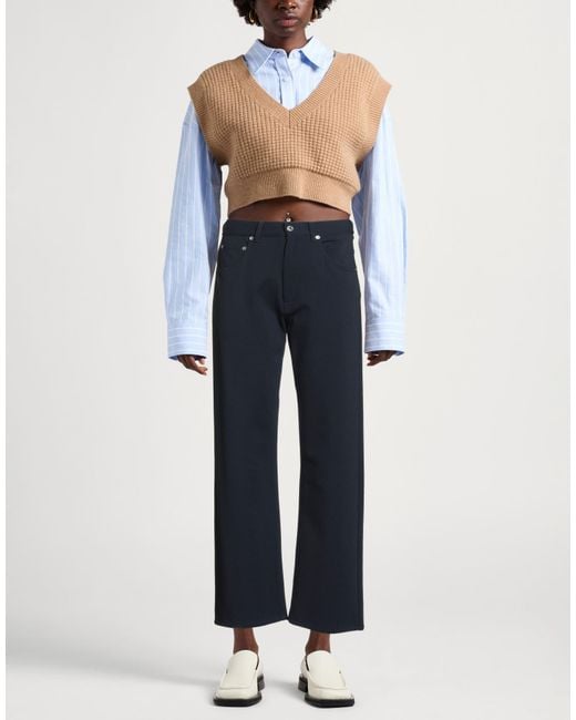 Grifoni Blue Midnight Pants Viscose, Polyamide, Elastane