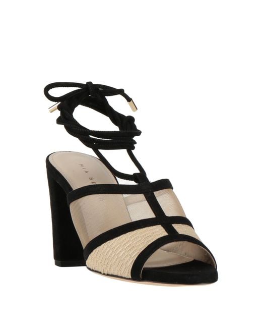 Mia Becar Black Sandals