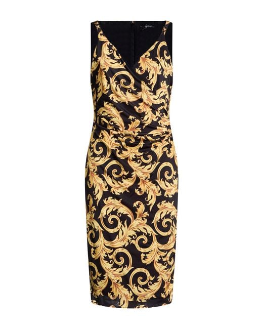 Robe Midi Versace en coloris Metallic