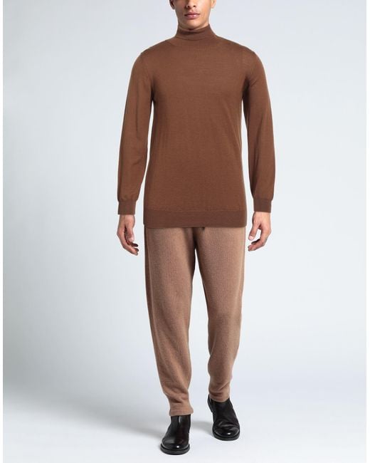 Cuello alto Vneck de hombre de color Brown