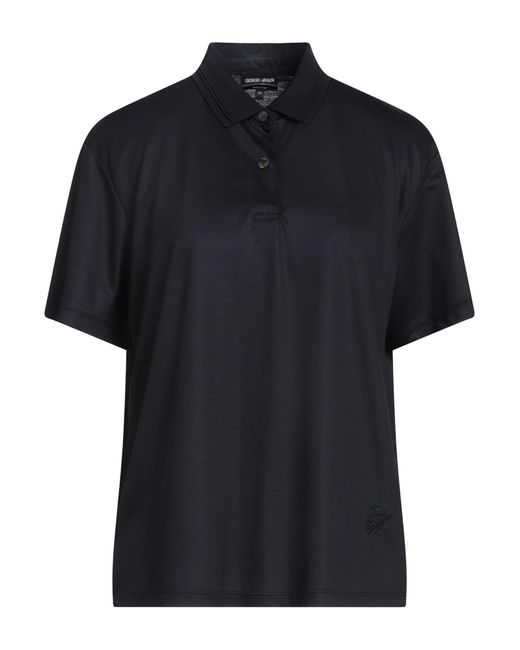 Giorgio Armani Black Polo Shirt
