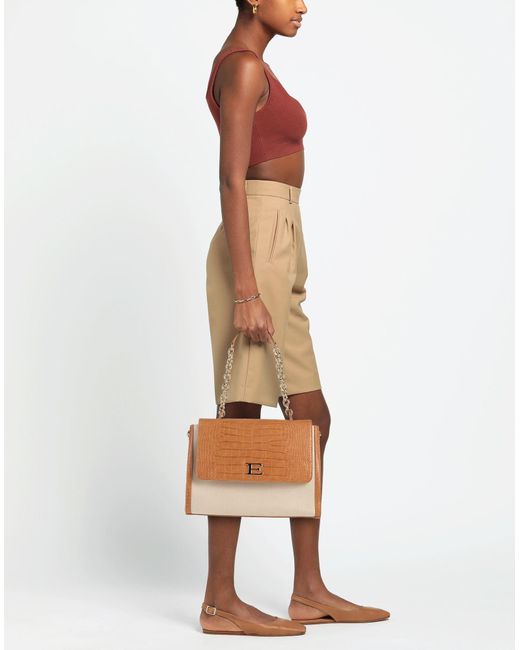 Ermanno Scervino Brown Shoulder Bag