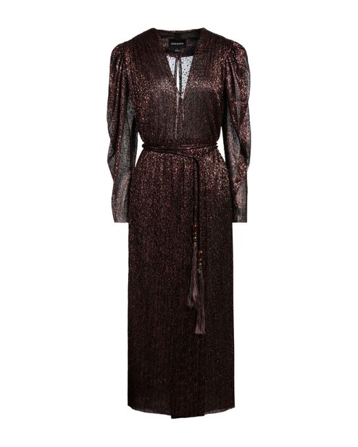 Sabina Musayev Black Midi Dress Polyester