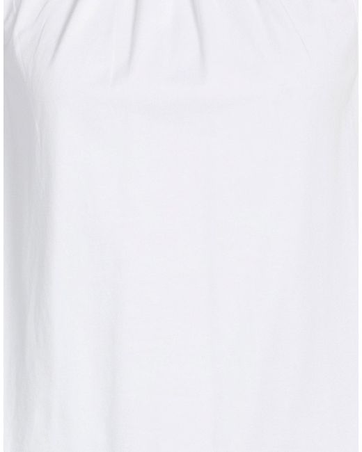 Alpha Studio White Top Cotton, Elastane