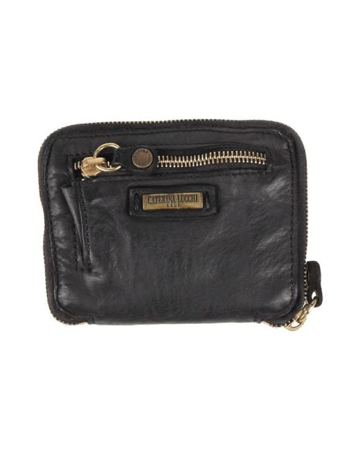 Caterina Lucchi Black Wallet Calfskin