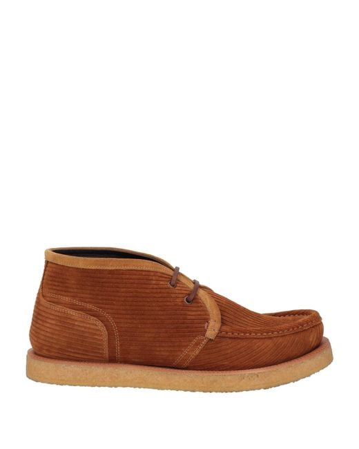 Dolce & Gabbana Brown Ankle Boots Leather for men