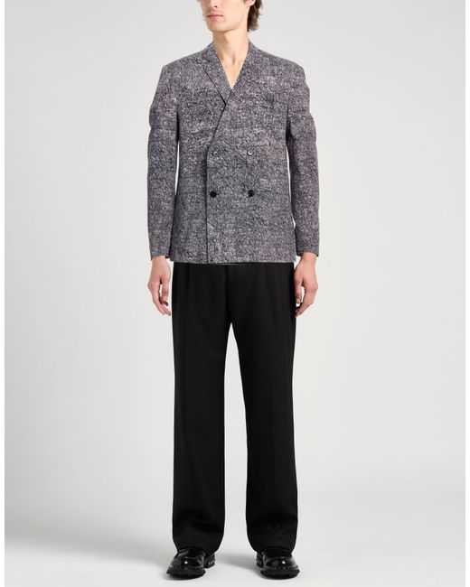 Kris Van Assche Gray Midnight Blazer Cotton for men