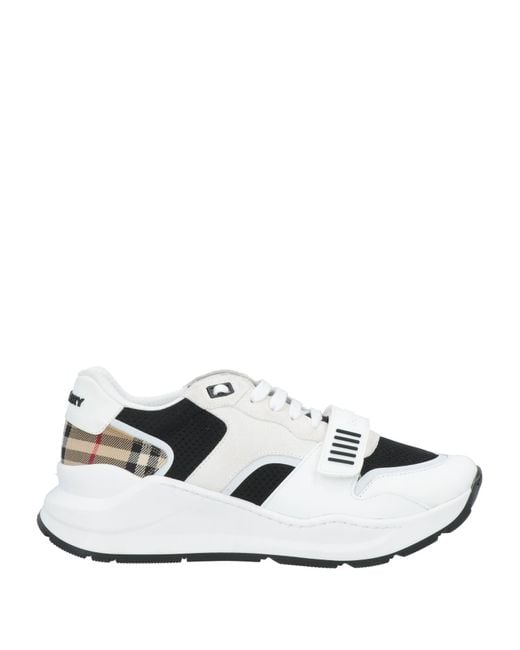 Burberry White Ramsey Sneakers for men