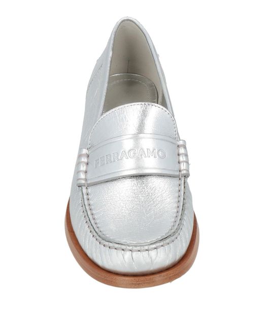 Ferragamo White Loafer