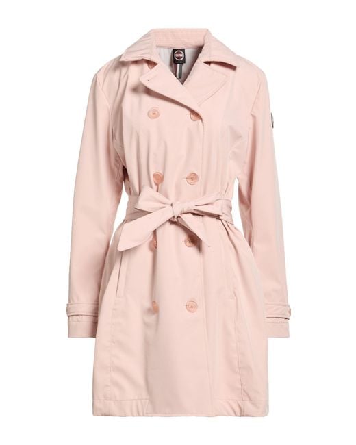 Colmar Pink Light Overcoat & Trench Coat Polyester, Elastane