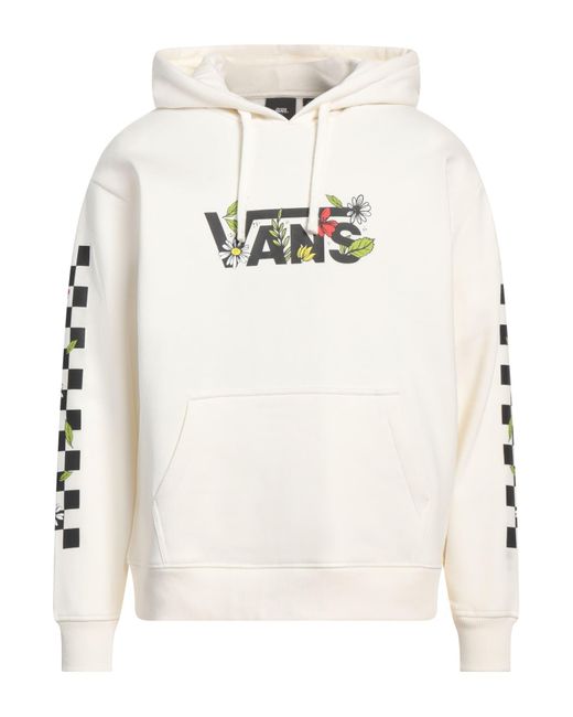 Vans White Sweatshirt Cotton, Polyester for men