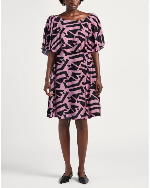 Hanita Purple Mini Dress Viscose