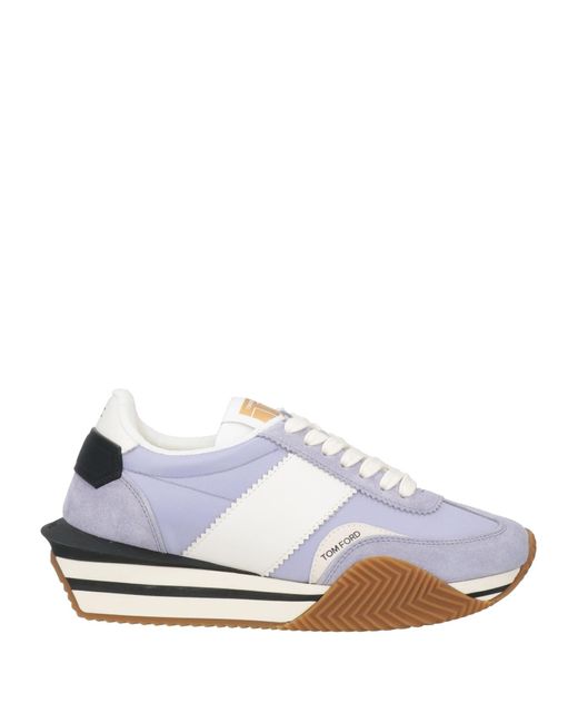 Tom Ford White Sneakers Textile Fibers, Polyamide for men