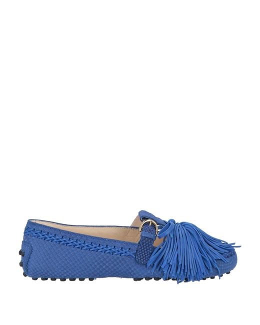 Tod's Blue Loafers