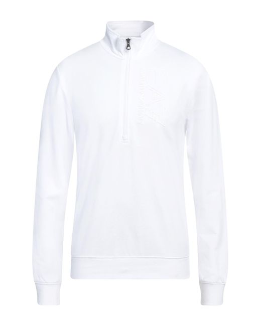 EA7 Sweatshirt in White für Herren