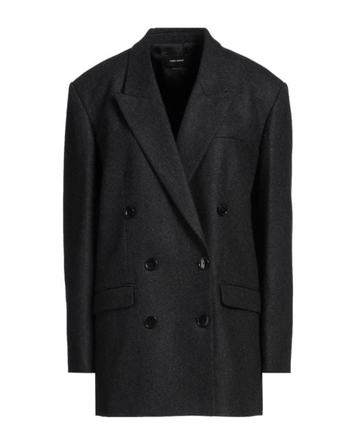 Isabel Marant Black Charcoal Blazer Virgin Wool