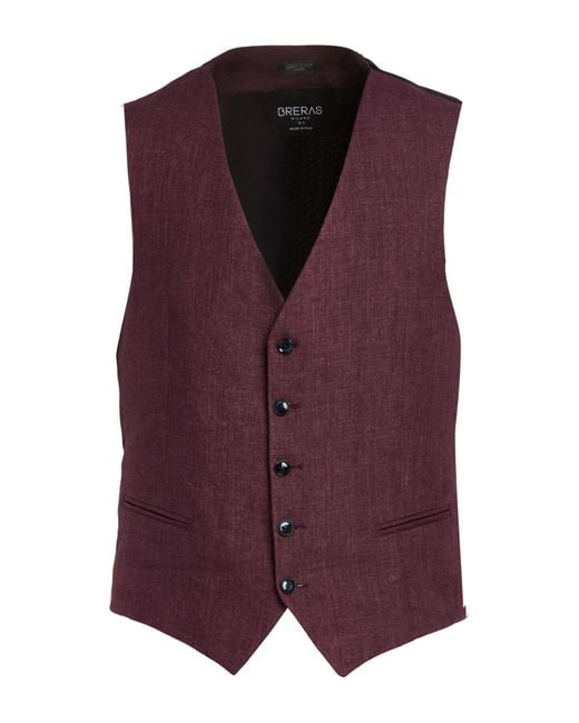 BRERAS Milano Purple Waistcoat for men
