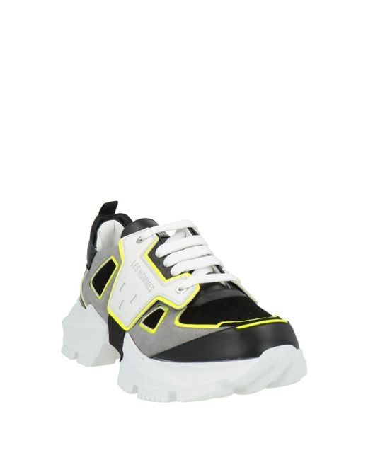 Les Hommes Green Sneakers Leather for men
