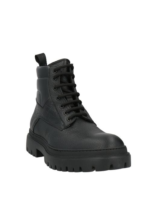MICH SIMON Black Ankle Boots for men