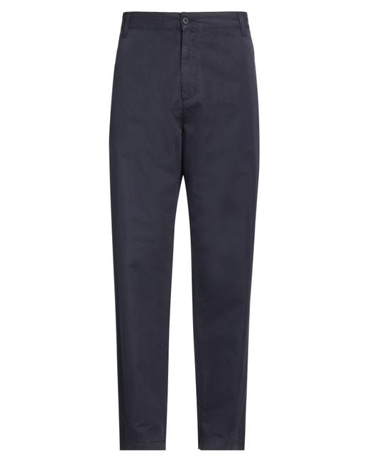 Carhartt Blue Cotton Tapered Chino Pants for men