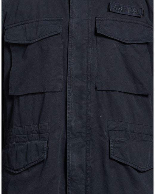Aspesi Blue Jacket Cotton for men