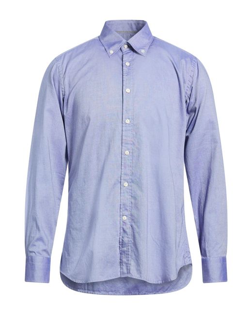 Camicia di Tintoria Mattei 954 in Blue da Uomo