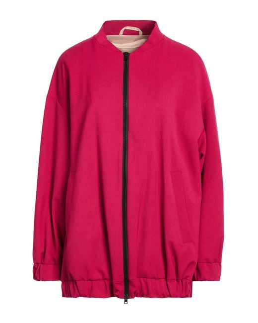 Herno Pink Jacket Polyester, Virgin Wool, Elastane