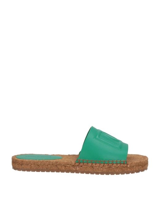 Dolce & Gabbana Green Espadrilles Leather