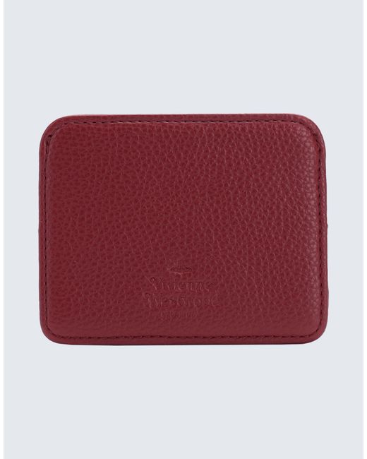 Vivienne Westwood Red Document Holder Recycled Polyurethane, Polyurethane