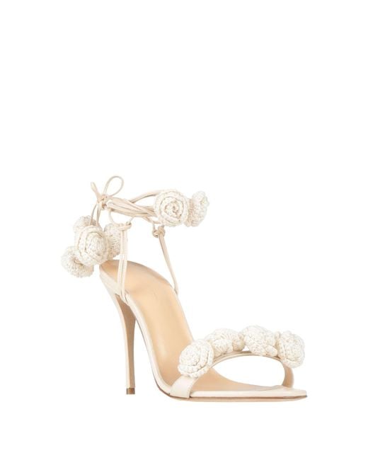 Magda Butrym White Ivory Sandals Leather
