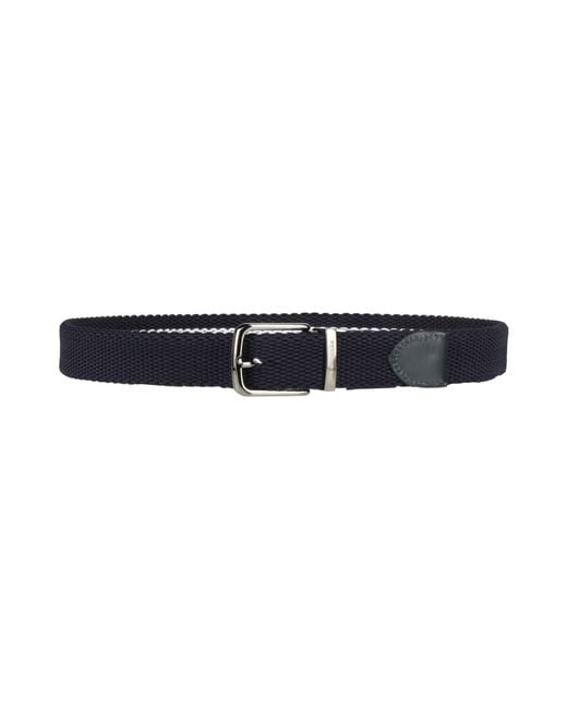 Paul & Shark Blue Belt Viscose, Rubber for men