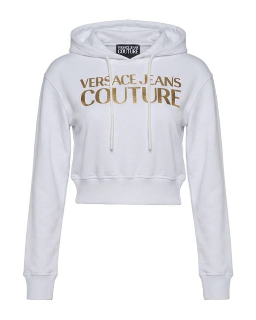 Versace Jeans Couture White Sweatshirt Cotton