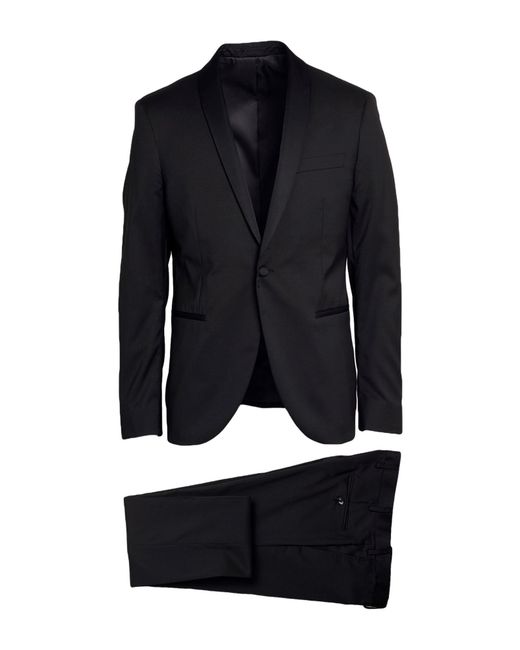 ANDREA DES HOMME Blue Suit Polyester, Viscose, Elastane for men