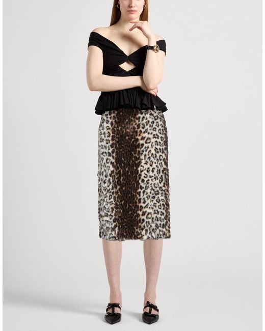 McQueen Natural Midi Skirt