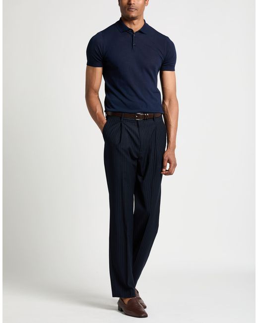 Malo Blue Midnight Sweater Cotton for men