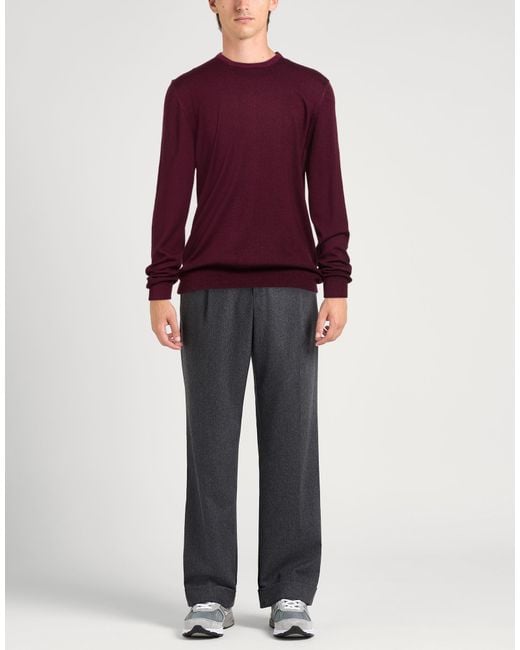 Gran Sasso Purple Vintage Sweater Virgin Wool for men