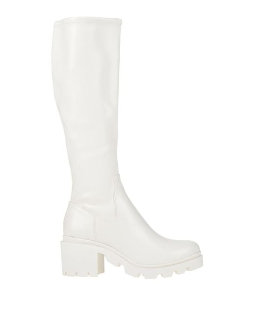 Steve Madden White Stiefel