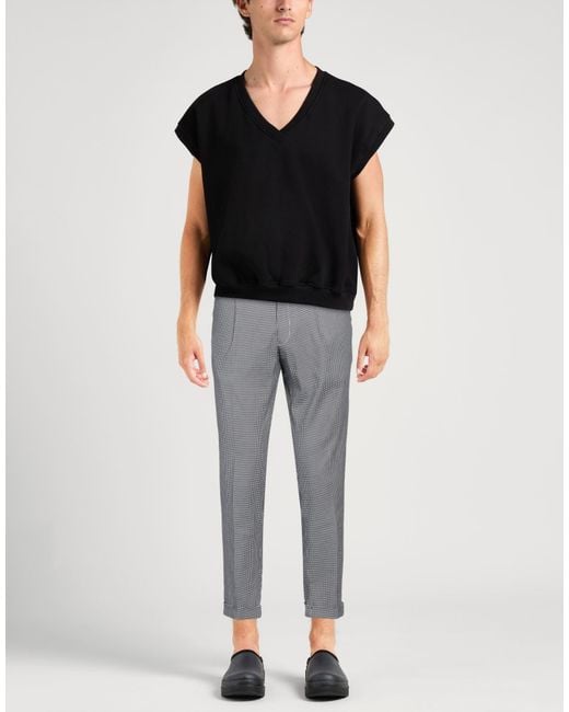 Michael Coal Gray Pants Cotton, Wool, Elastane for men