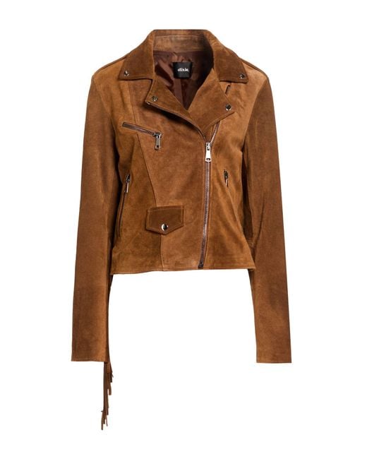 Dixie Brown Camel Jacket Leather